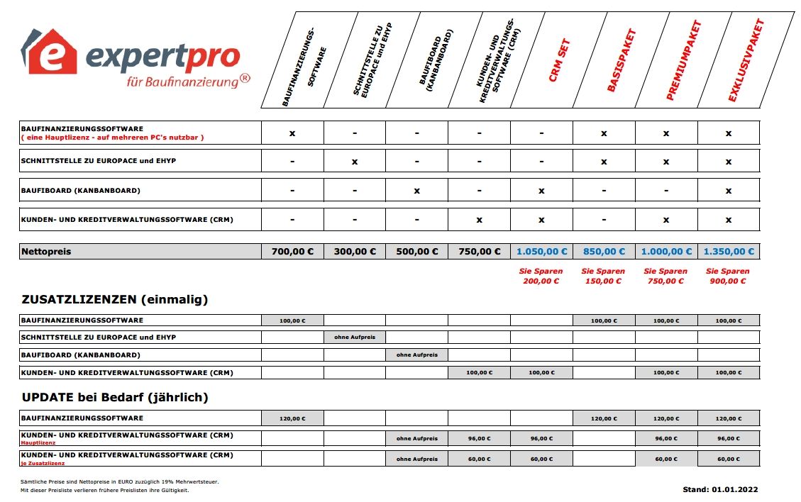 Preisliste